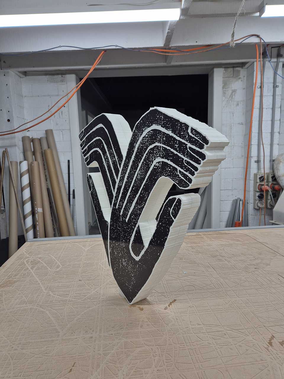 CNC 3D cut logo